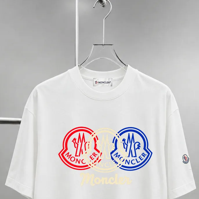 moncle～ logo 《 》7a tee ， Same Style ， : Black White Coffee Brown Size：S（90-130 ） M（125-150 ） L（135-165 ） XL（160-190 ） XXL（185-220 ）